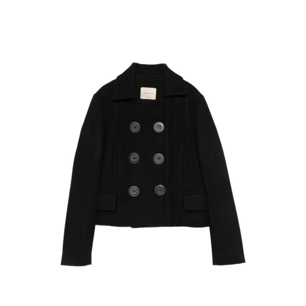 Paloma Wool Black Coats - Double Breasted & Peacoats Women